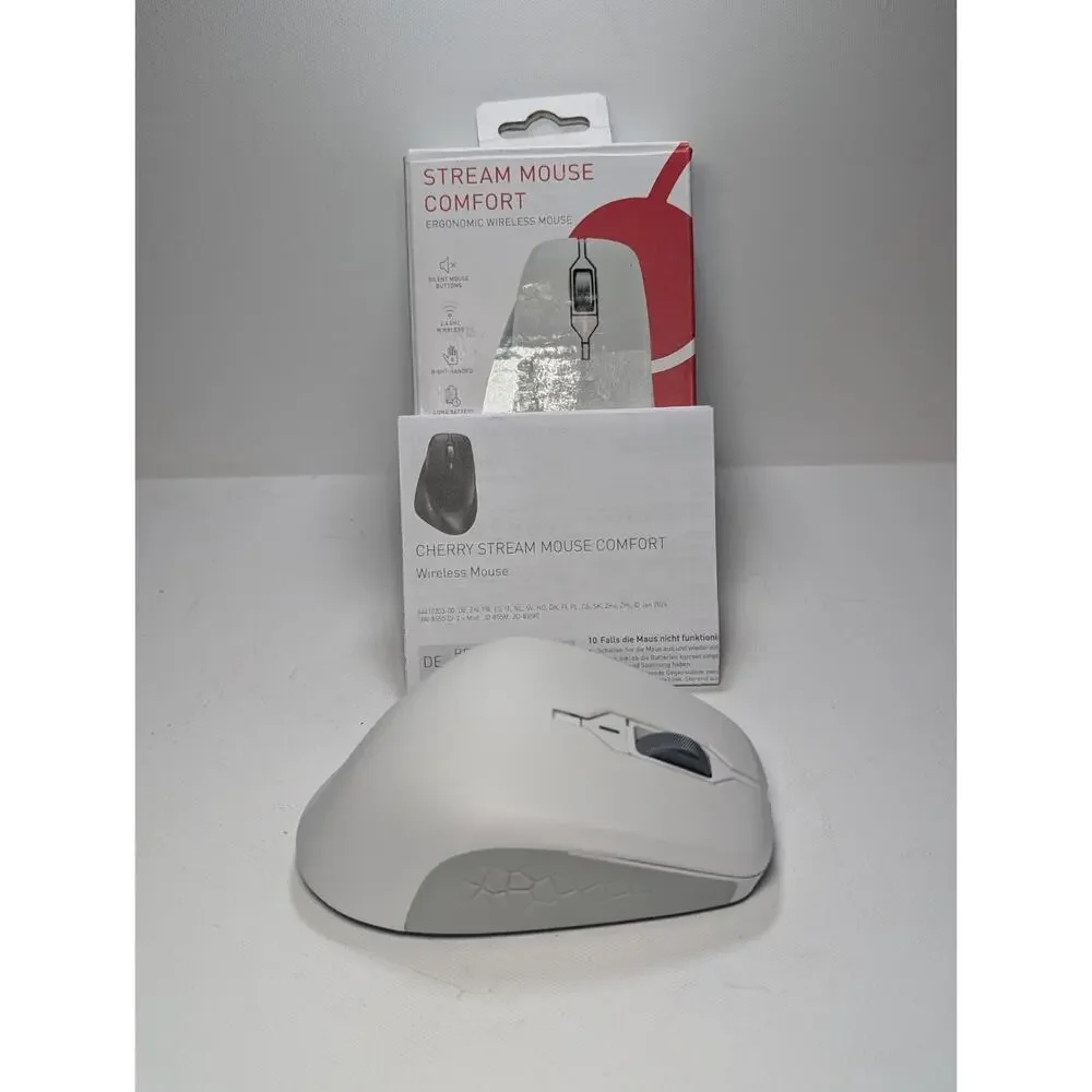 Cherry Stream Mouse Comfort Wireless Ergonomic Mouse JW-8550-0/00 Tested Works